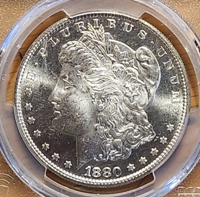 1880 S PCGS MS63 MORGAN 90% SILVER