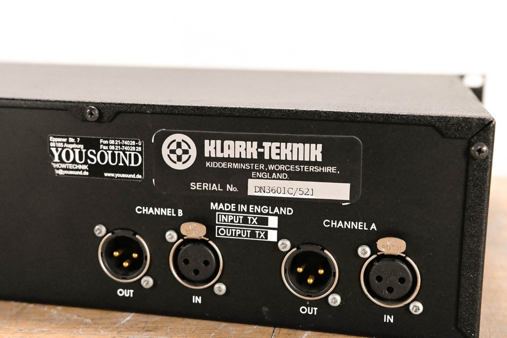 Klark Teknik DN3601 Programmable Slave Graphic Equalizer CG01XRT