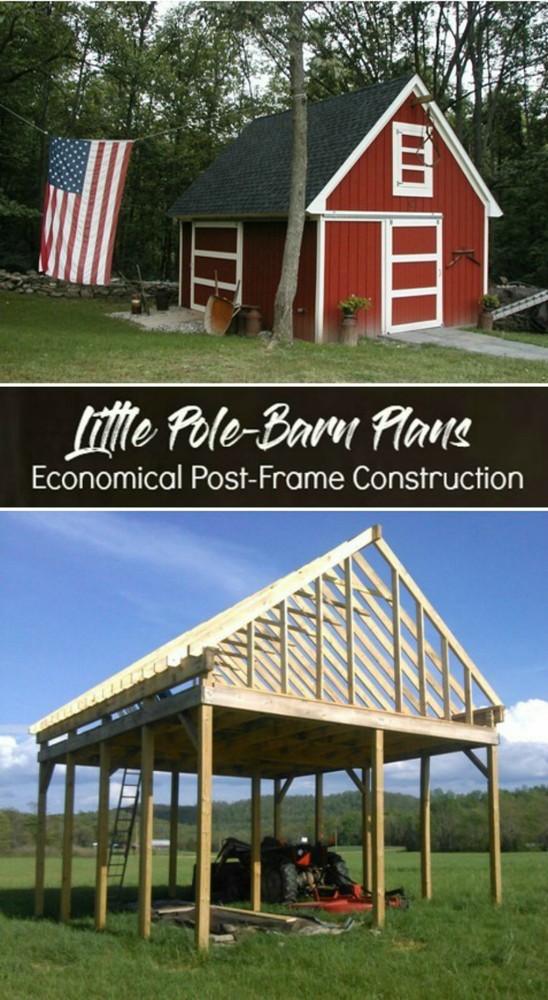 7 Little  Backyard Barn Designs - Complete Construction Plans (B5)