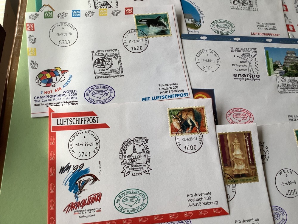 United Nations Airship mail post covers 17 items Ref A1084