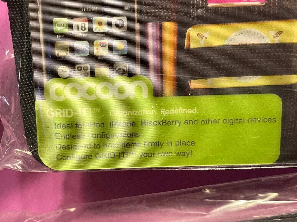 GRID-IT!® Organizer Small 10.25"x5.125" CPG5BK Rubberized System for Gadgets
