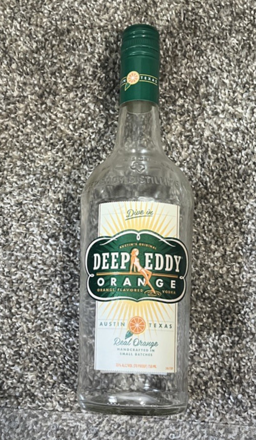 Deep Eddy - Orange Vodka - Empty Bottle - 750ml
