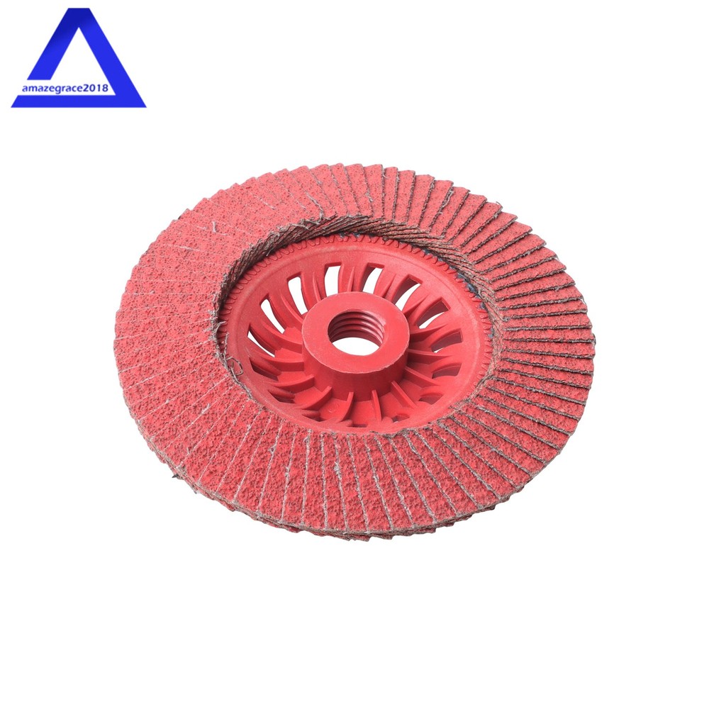 10Pack 4-1/2"×7/8'' with 4 different Grits T27 Ceramic Grain Flap Sanding Discs
