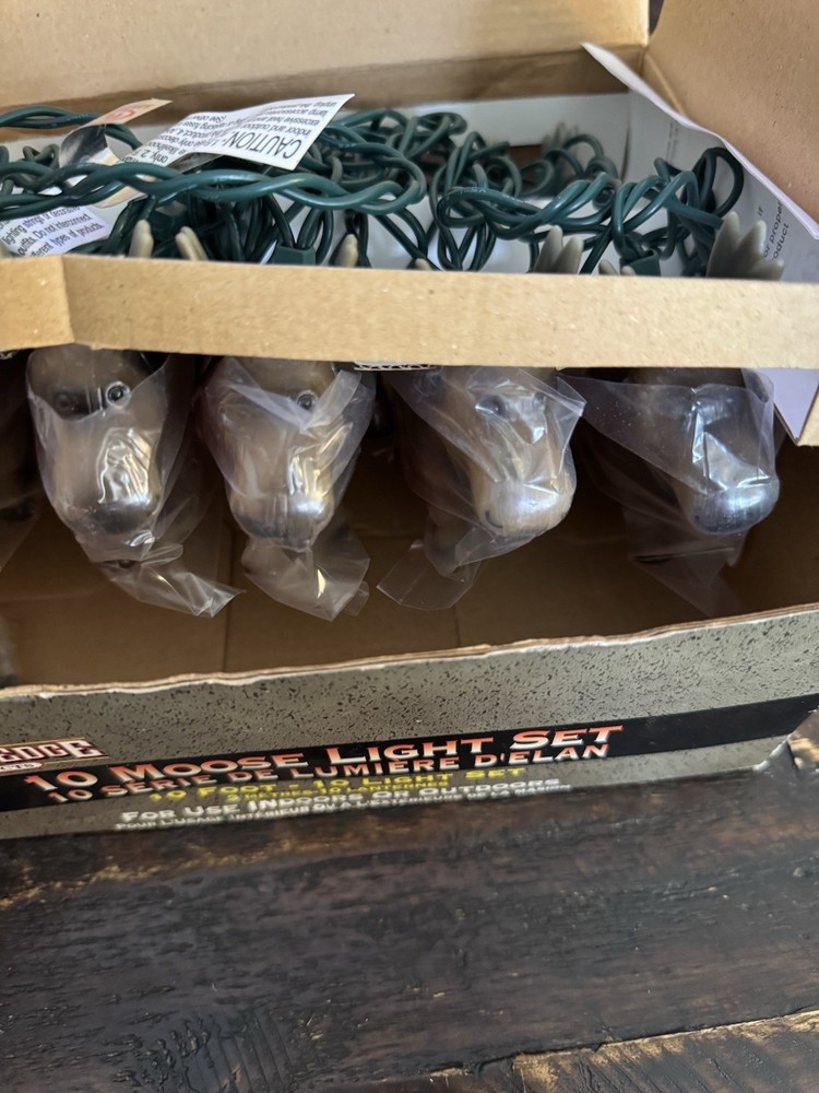 Rare Rivers Edge Moose Light Set String Lights