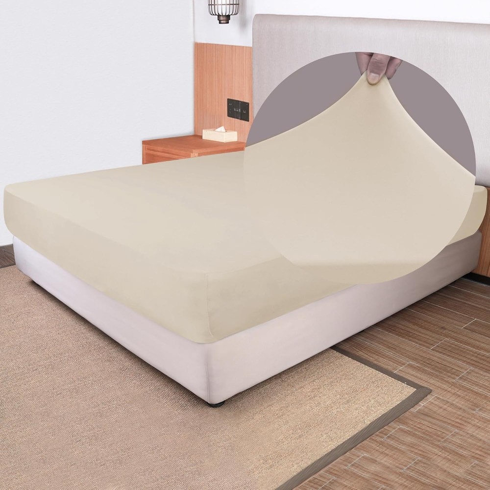 Soft Stretch Extra-Large Fitted Sheet (Sheet Only) — Knit Fabric