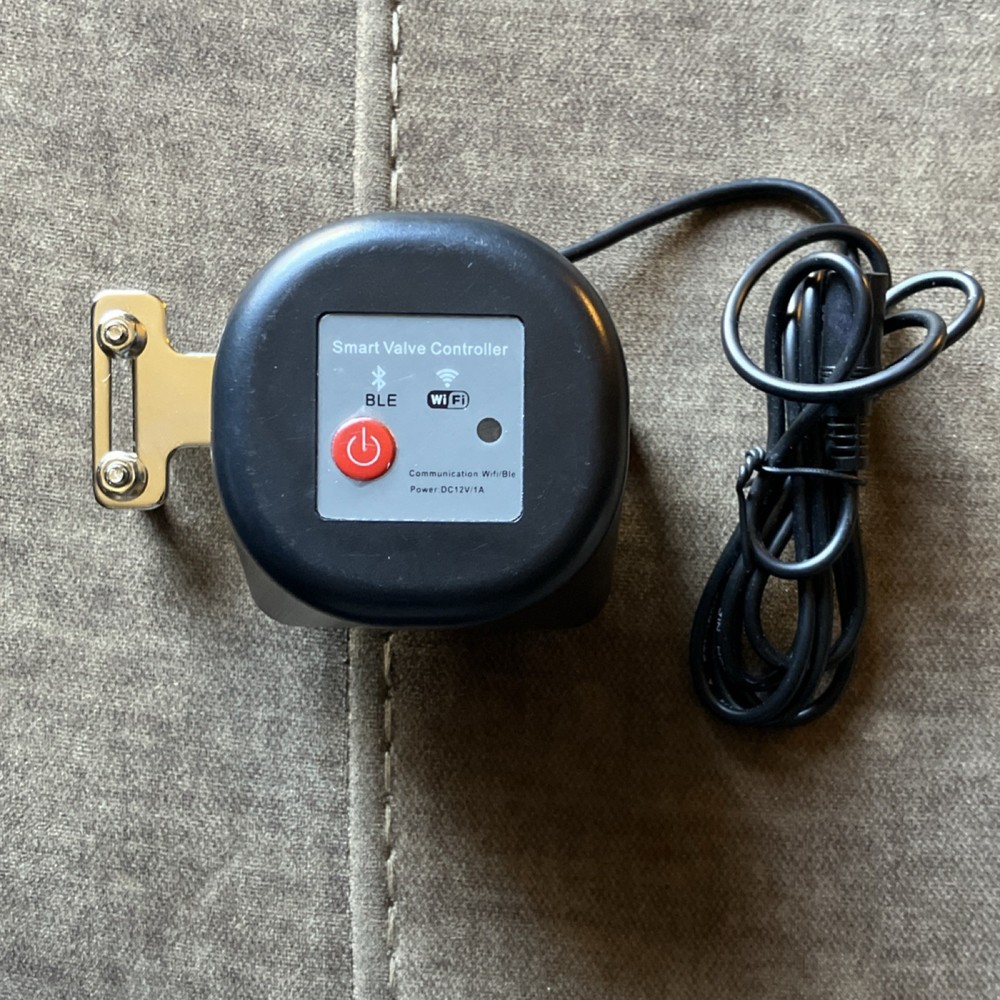 Smart Valve Controller Wi-Fi Bluetooth DC 12V/1A Black with Power Cable