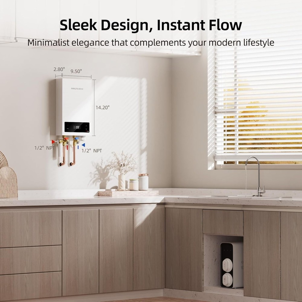 14kW Tankless Water Heater Electric 240V On Demand Instant Hot Water Heater