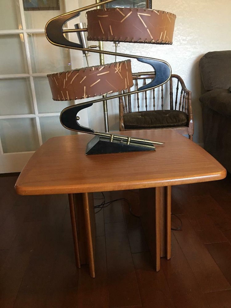 Danish Modern Mid Century Laurits Larsen Coffee Table End Table