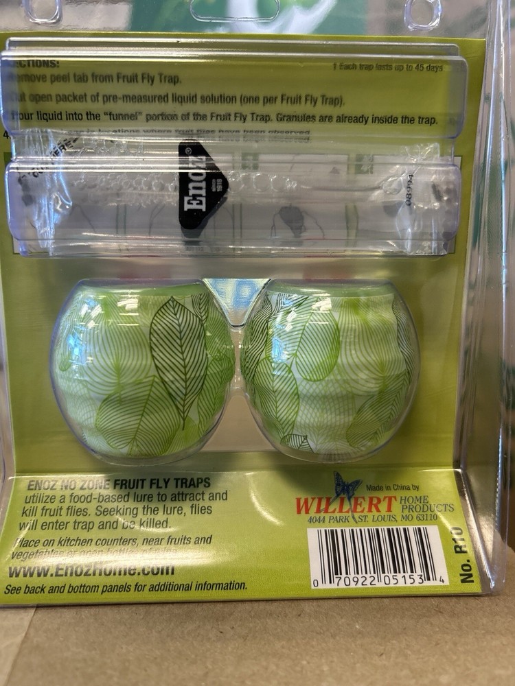 Enoz Fruit Fly Traps 2 In Each Pack