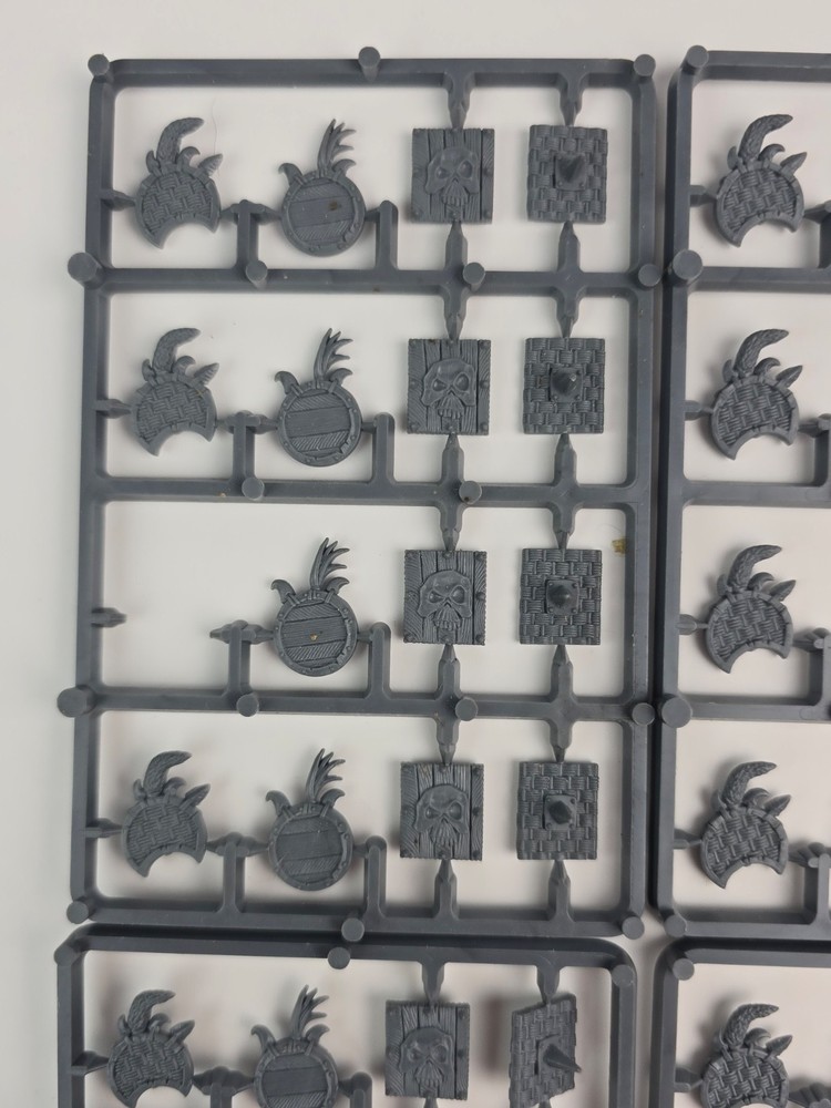 Vintage Warhammer Orc & Goblin Shields Sprue lot