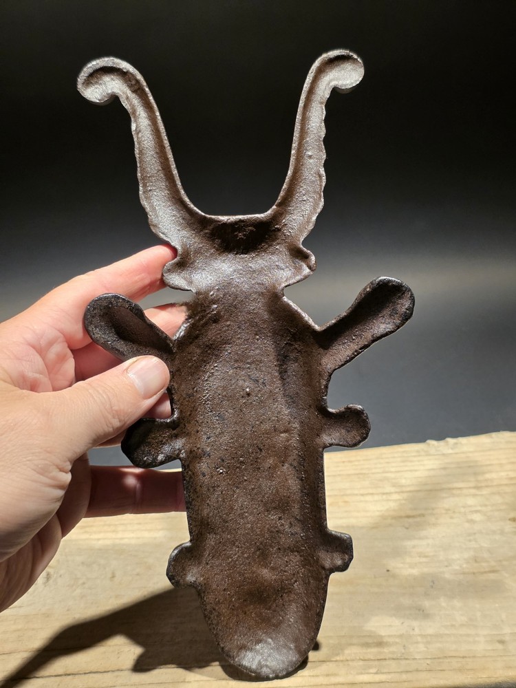 10" Vintage Style Cast Iron Beetle Boot Jack