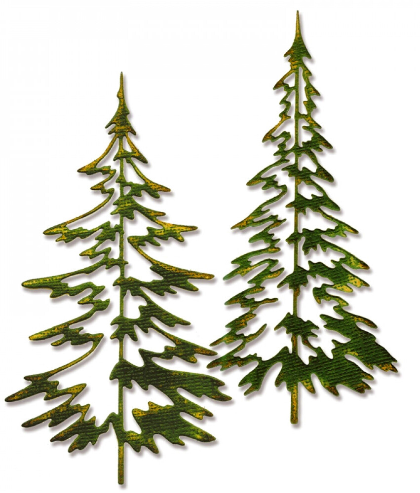 Sizzix Thinlits Woodlands 2pc #660978 Retail $15.99 designer Tim Holtz NIP