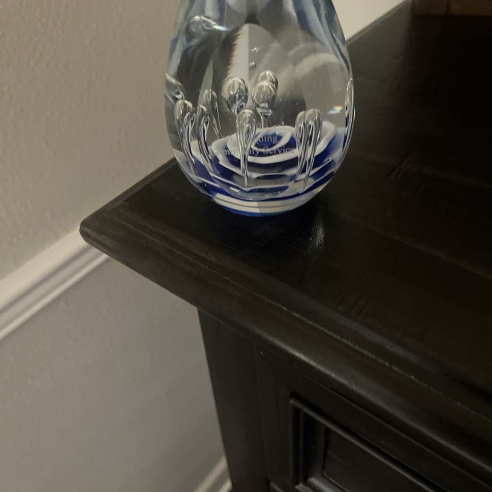 Lockheed Martin  Glass Paperweight