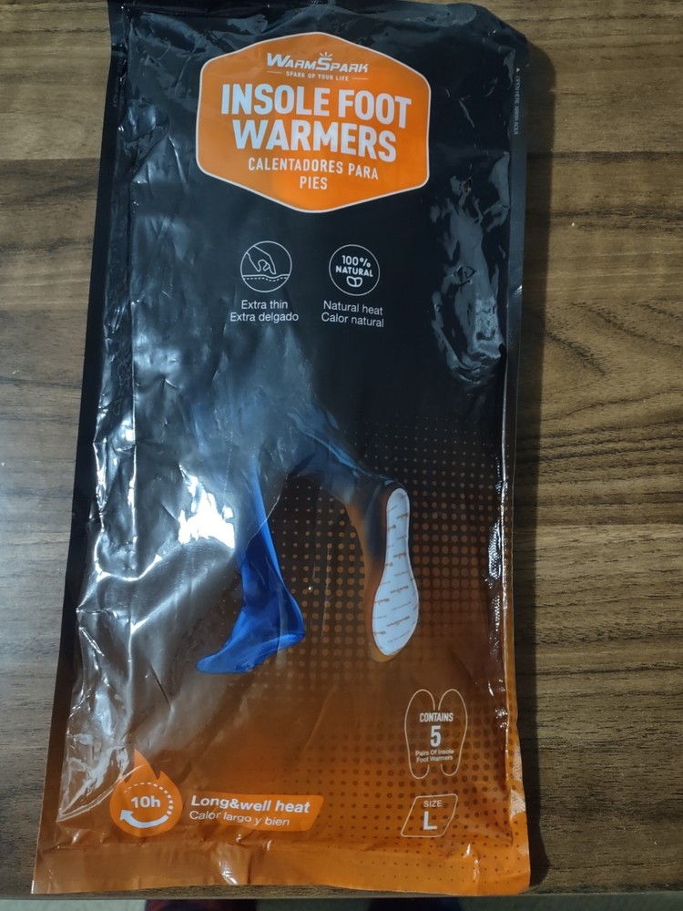Insole Foot Warmers 5 Pair Per Pkg Med