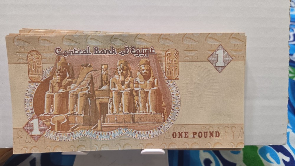 Egypt 1 Pound UNC P-50l Bundle 100 Notes Sig 21B 2004-2008 + Gift!