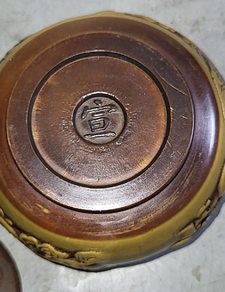 Dragon pattern bronze incense burner Xuande 龙纹铜熏香宣德炉 j8
