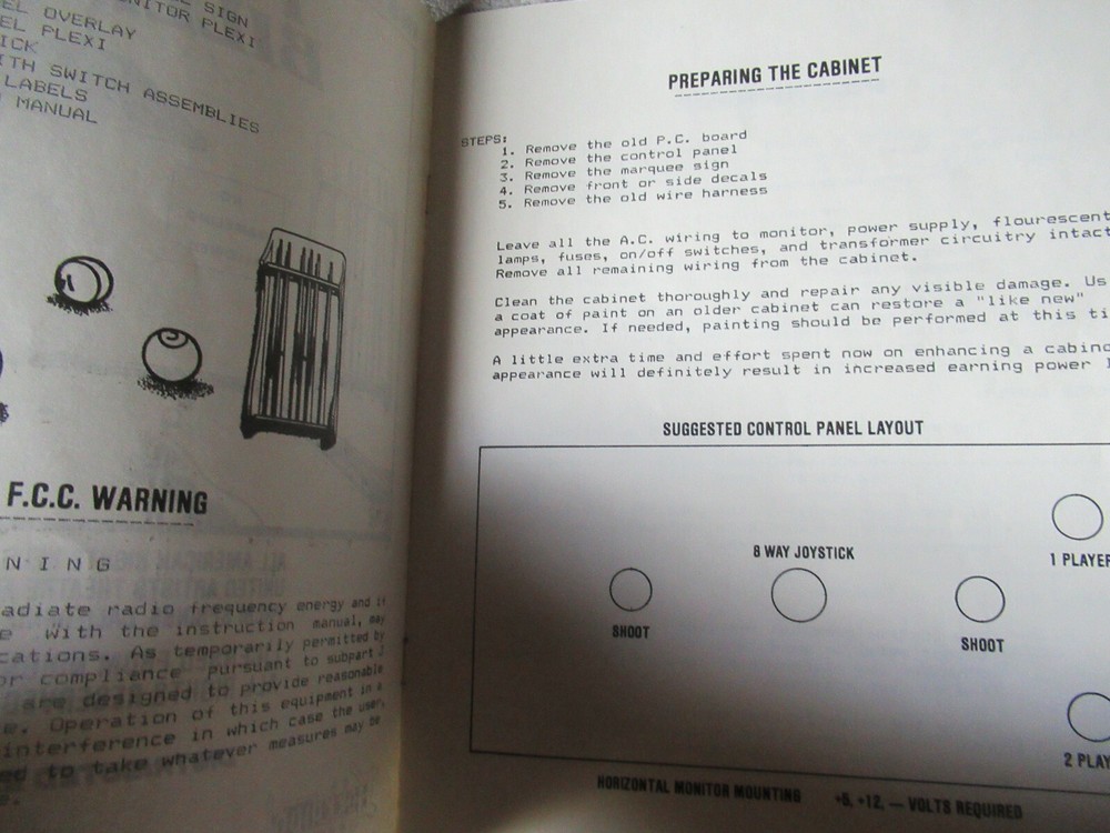 PERFECT BILLARDS arcade video game manual