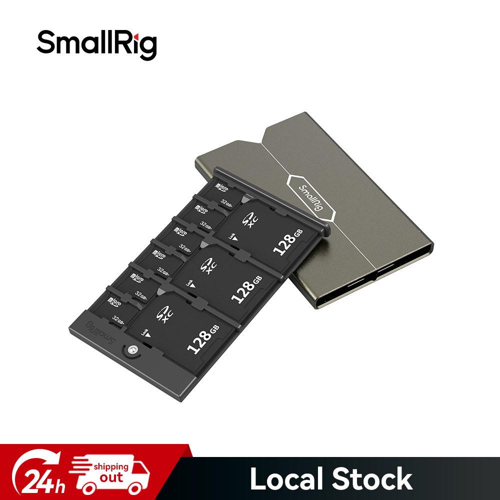 SmallRig Memory Card Case Holder Storage for SD / Micro SD / SIM Cards-2832B