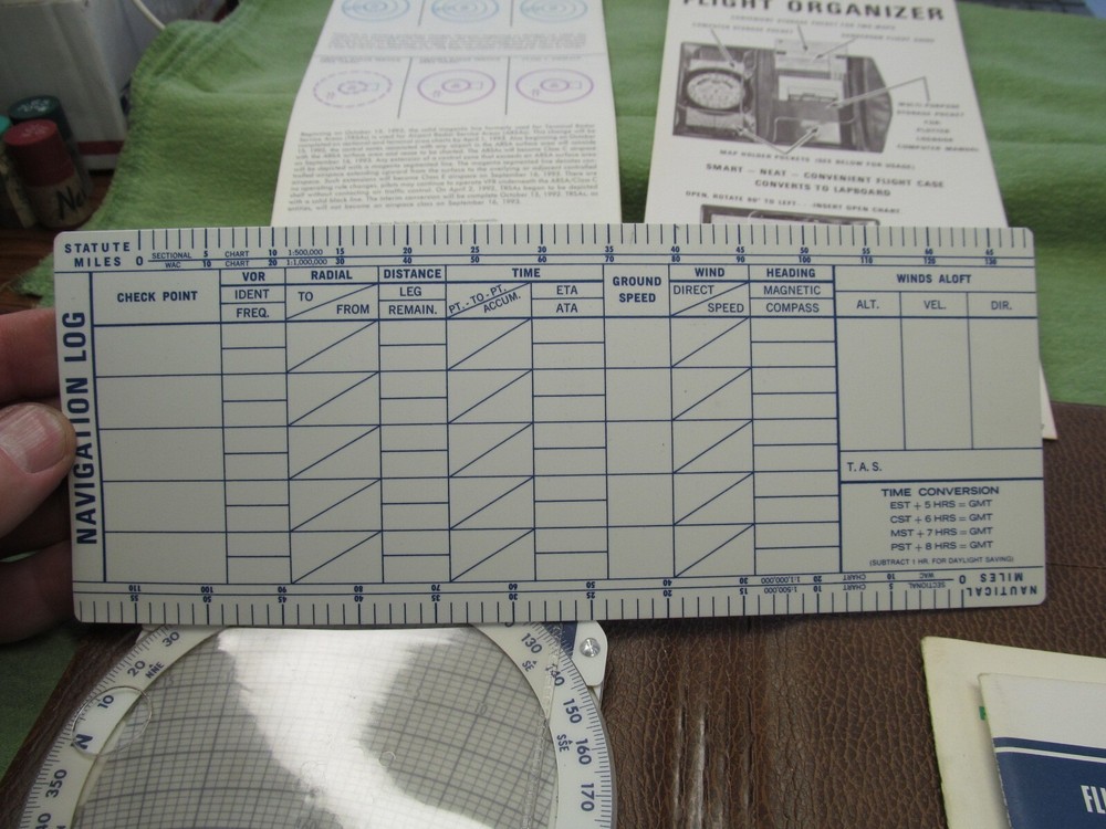 Sanderson Flight Organizer Packet - Flight Computer SC-1B & More - NICE