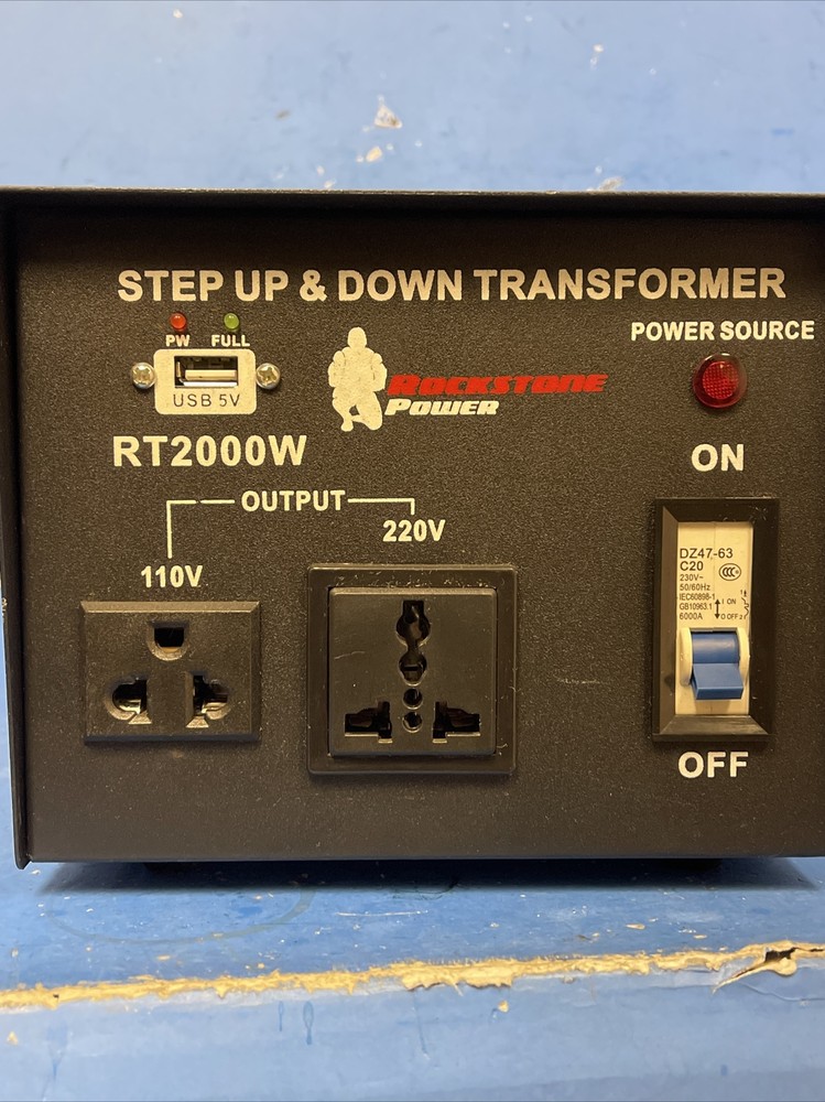 ROCKSTONE POWER STEP UP & DOWN TRANSFORMER RT2000W