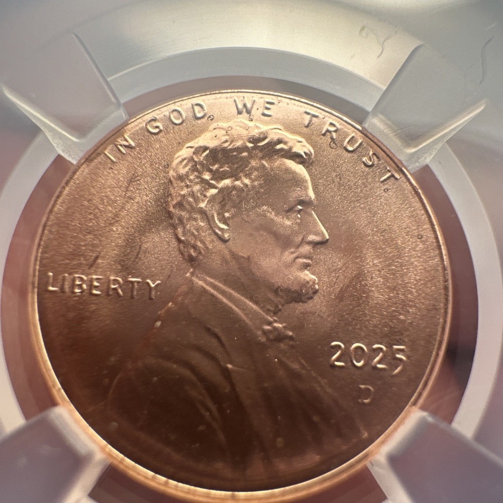 2025 D 1c Lincoln Shield Cent Coin MS 66 RD 🔥 Red Core 🔥 Free Shipping!!