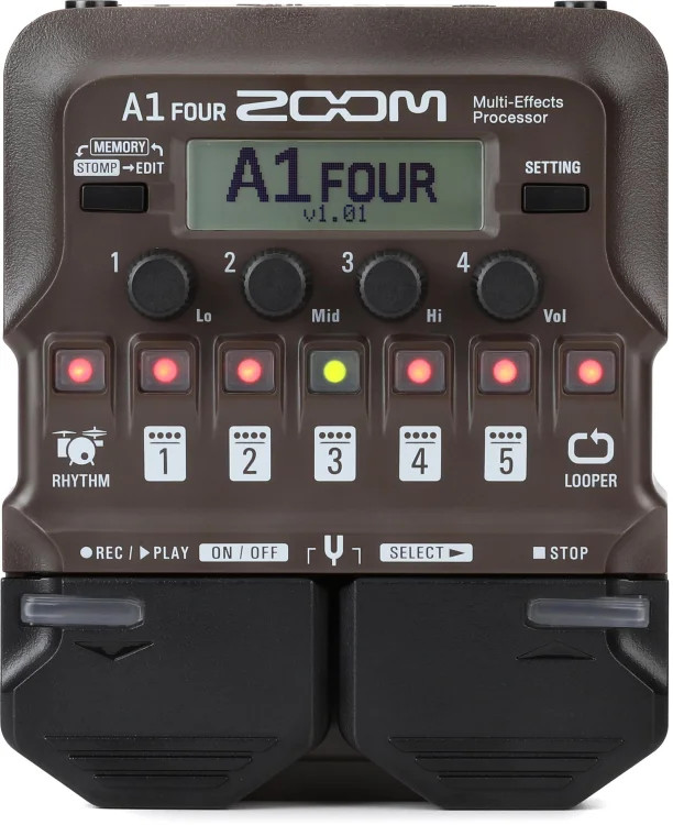 Zoom A1 Four Acoustic Instrument Multi-Effect Processor