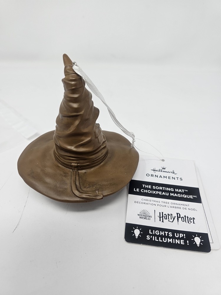 Harry Potter Hallmark Ornaments The Sorting Hat Lights Up New