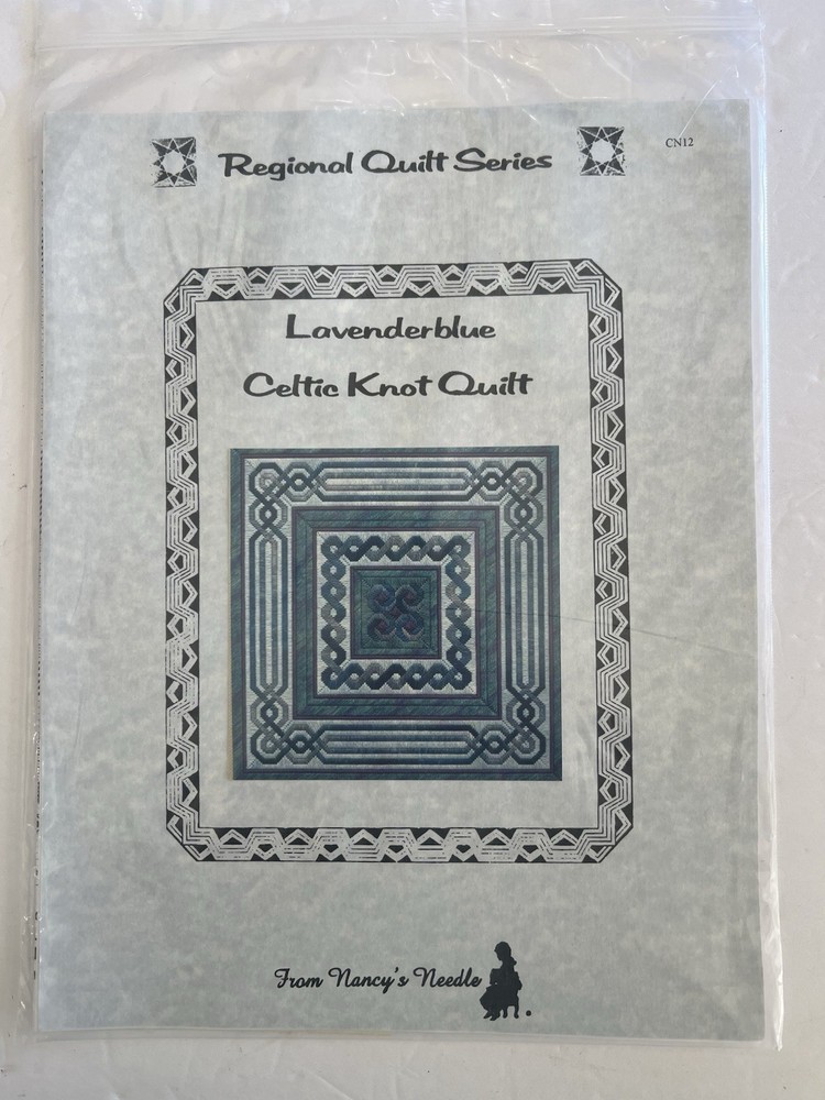 Lavender Blue Celtic Knot Quilt Needlework Pattern From Nancy’s Needle