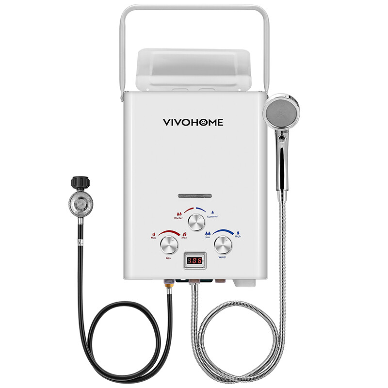 Portable 1.6GPM Propane Gas 6L Water Heater Tankless Instant Boiler Outdoor RV