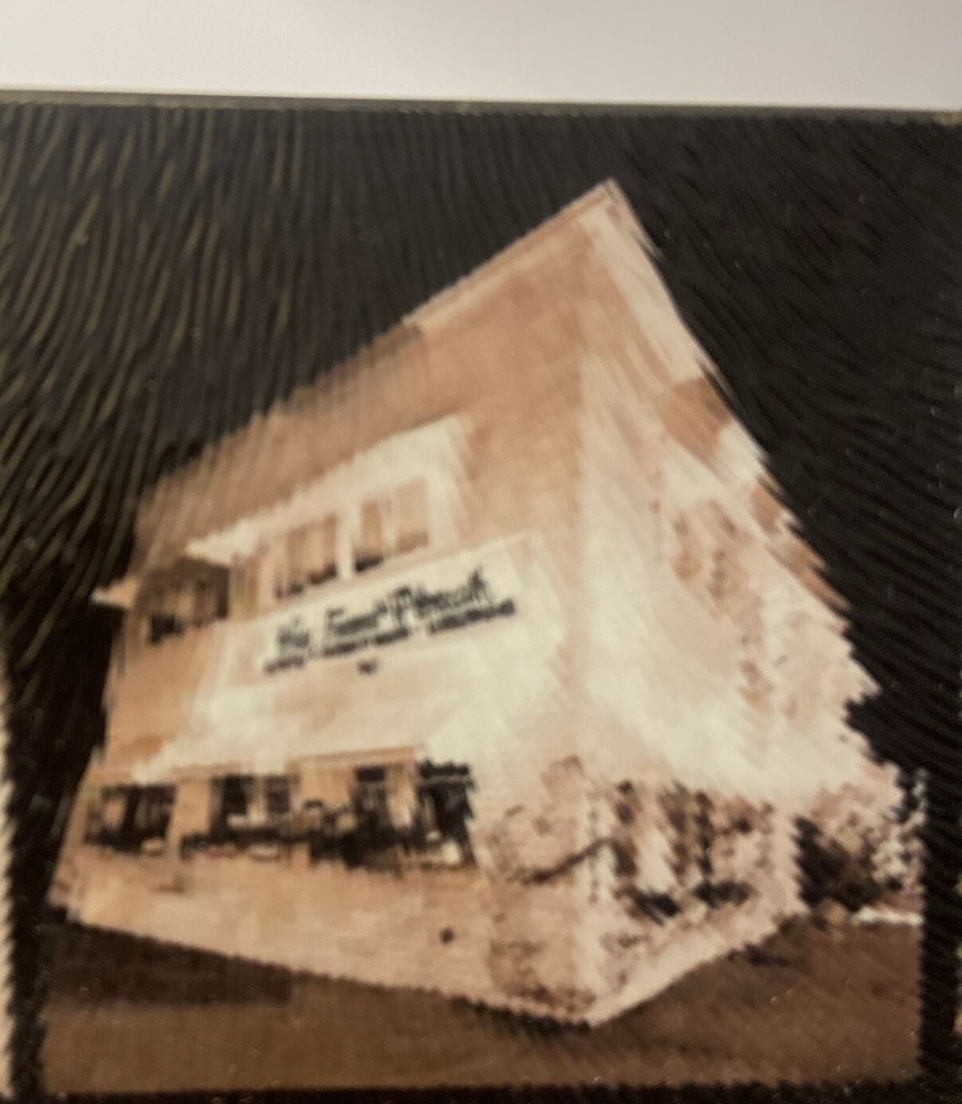 Exit 82 Art Ogunquit Maine Collage Glass Cutting Board with Box