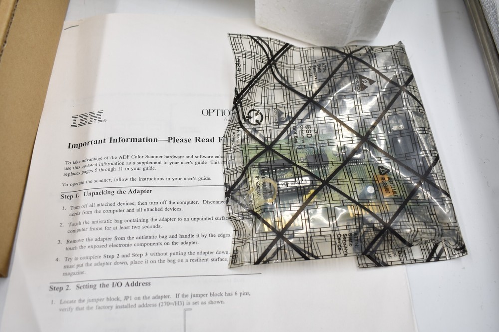 IBM Options Automatic Document Color Scanner SC-629- In Original Box