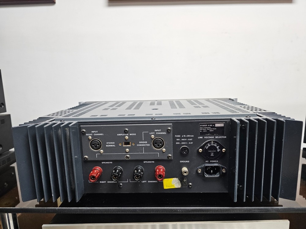 Studer A-68 Power Amplifier Serviced Operational