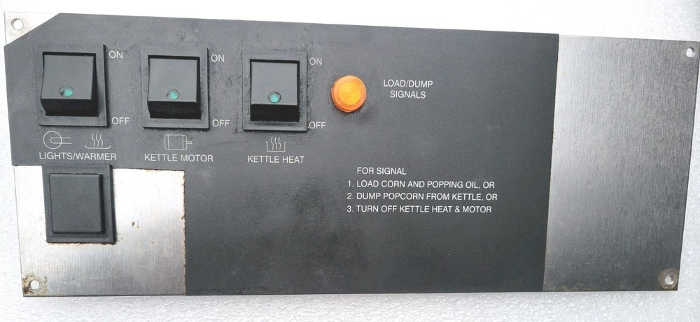 Big Eye Popcorn Maker Front Panel With Switches