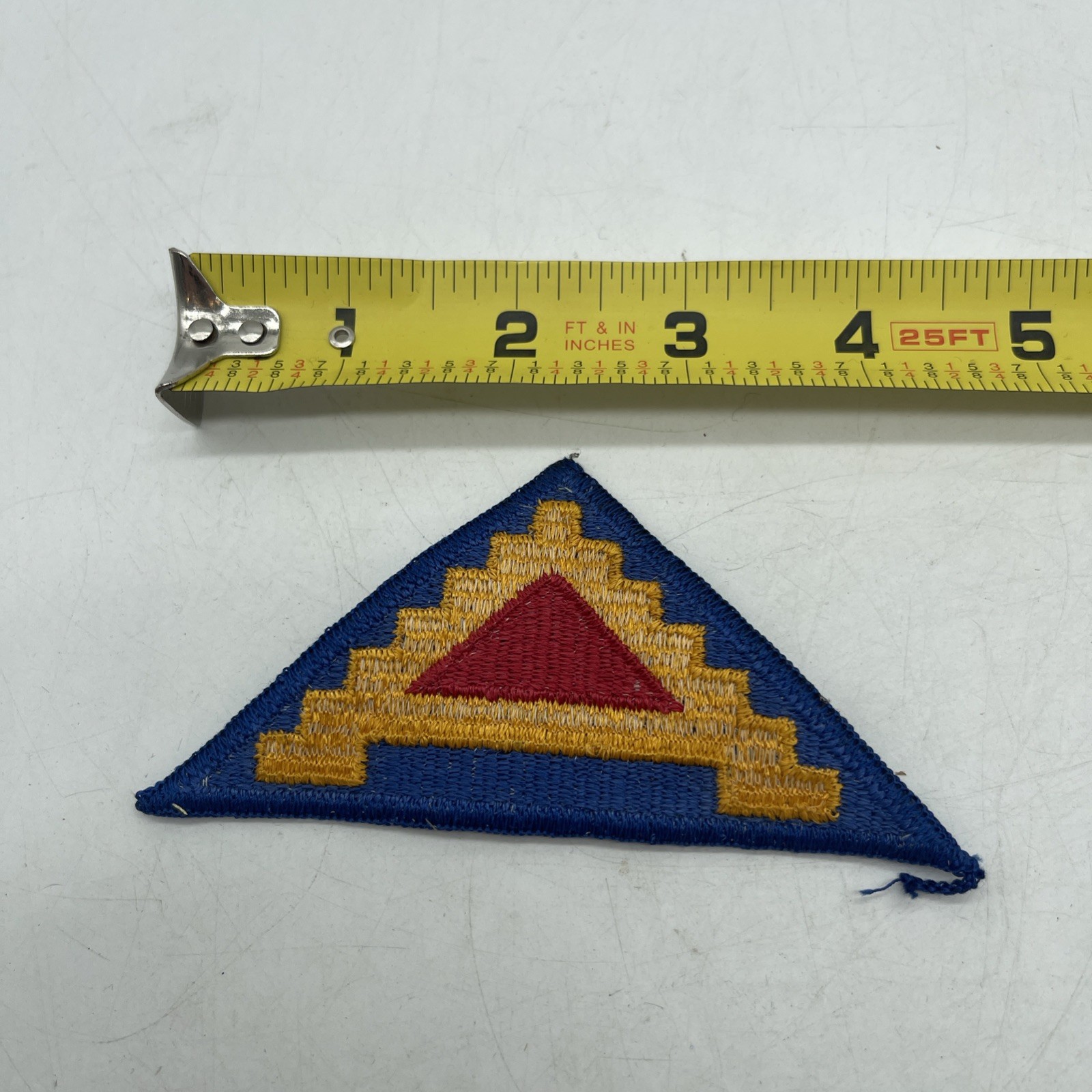 Vintage WWII WW2 Army Patch 7th Army Unit Pyramid
