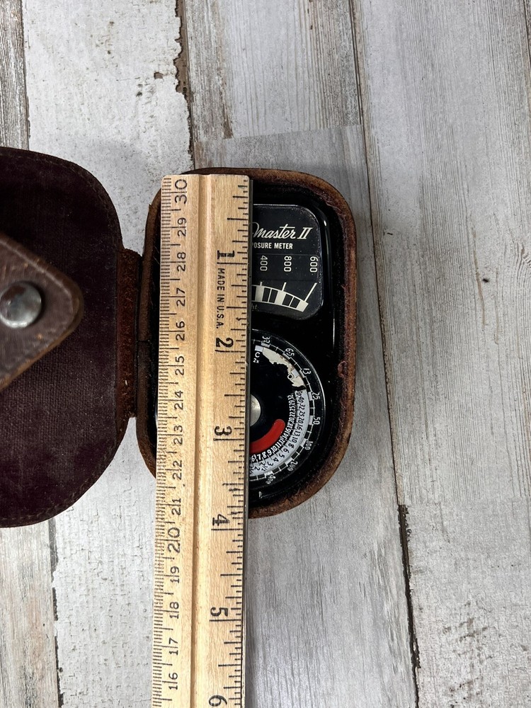 Weston Master II Universal Exposure Meter Model 735 With Fitted Leather Case