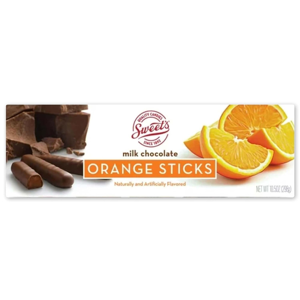 Milk Chocolate Sticks, Orange, 10 Ounce