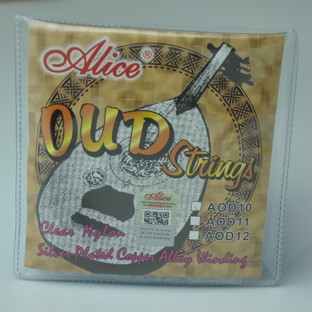 5Sets Alice UD OUD Strings Clear Nylon Silver-Plated Copper Alloy 10 Strings