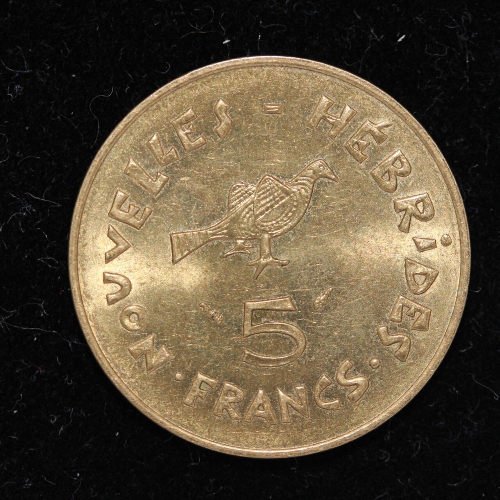 New Hebrides 5 Francs 1975  (SH14/48)