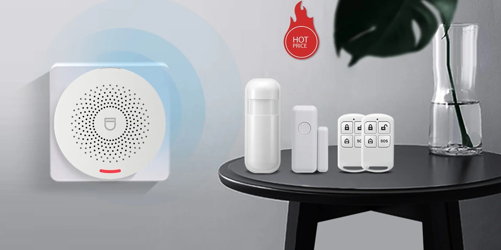 WiFi Alarm System for Home Security Wireless Solar Siren Support Remote Control