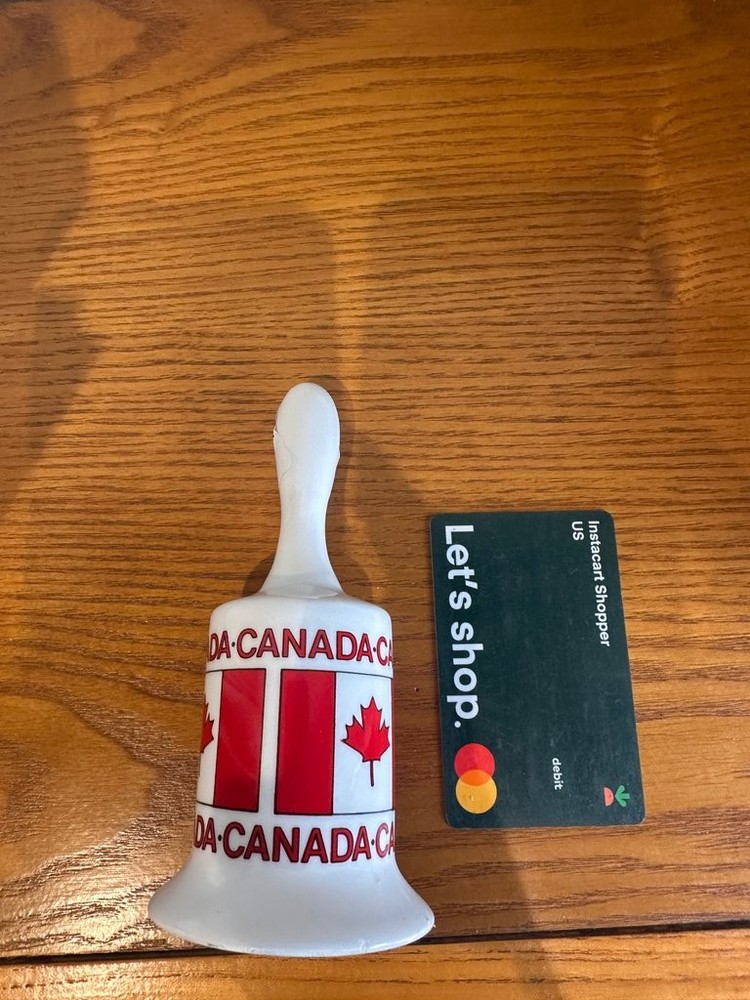 Vintage Canada Souvenir Ceramic Bell