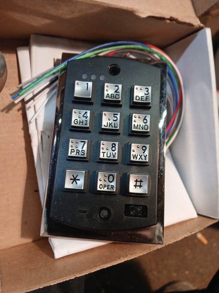 Linear 2000E Style Flush-Mount Backlit Access Control Keypad Brand New