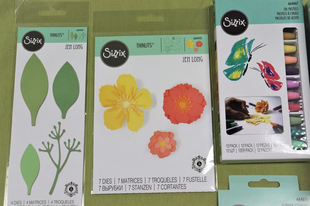 Sizzix THINLITS by JEN LONG Sculpting flower forming