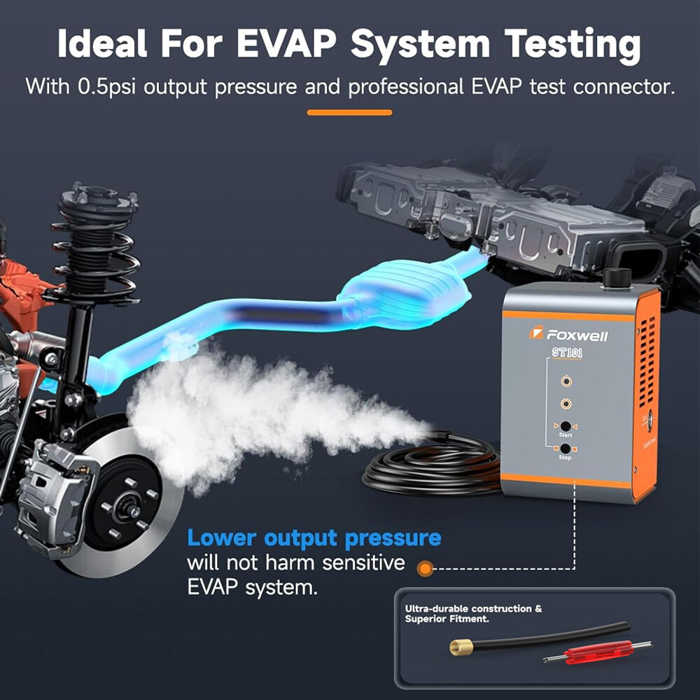 Foxwell Precision Leak Detection Tool Smoke Machine Professional Auto Diagnostic
