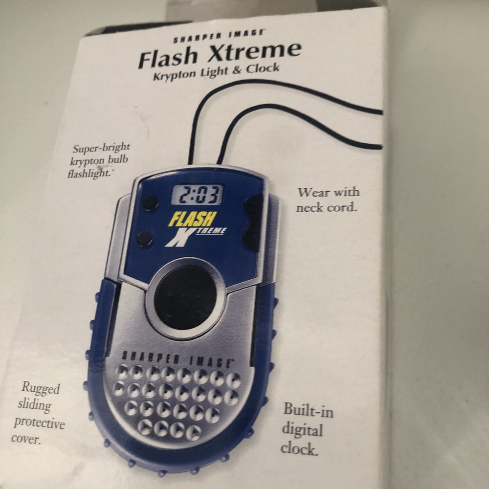 Sharper Image "Flash Xtreme" Krypton Light & Clock