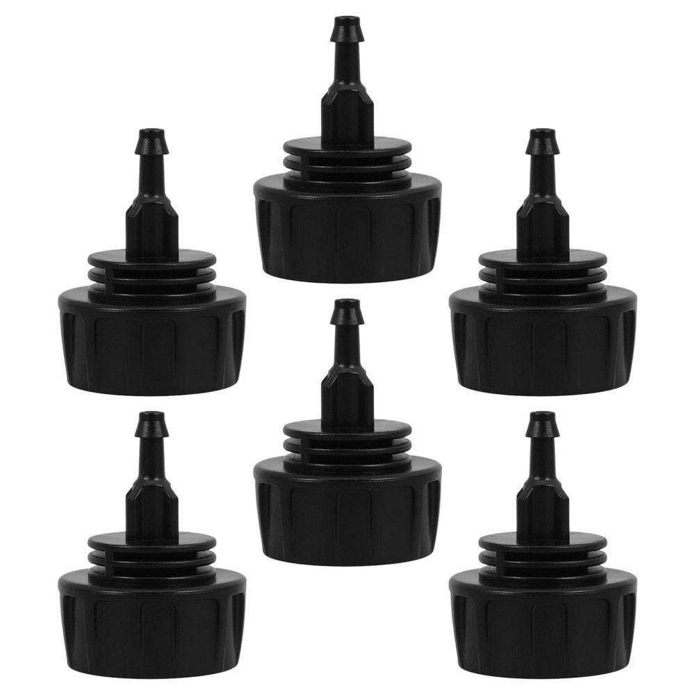 6 Pcs Hose Coupling Replacement Quick Connect Drip Irrigation Adapter Black
