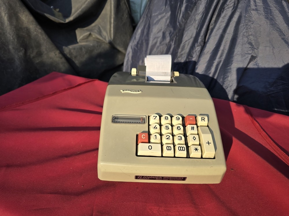Vintage WALTHER Comptess calculating machine, 1970s