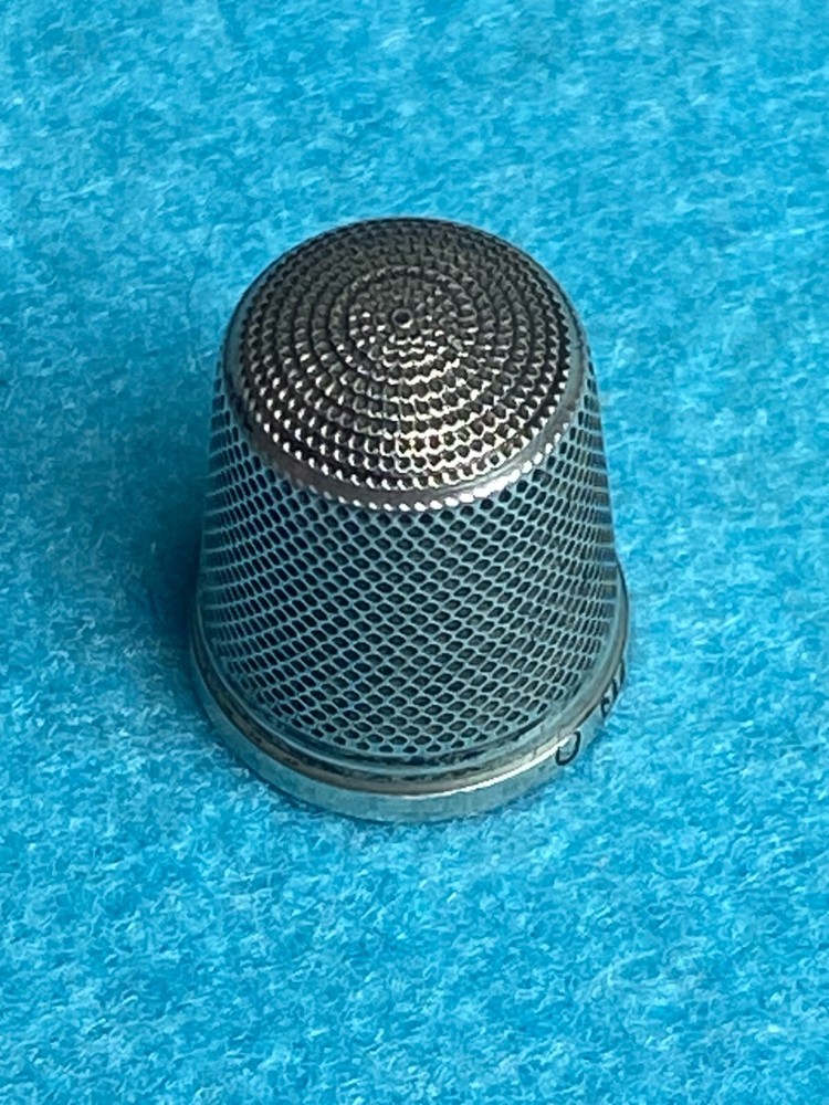 Small Silver Thimble with Hallmarks