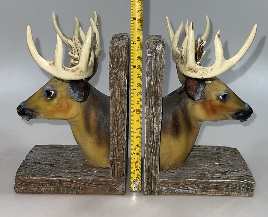 Deer Head Book Ends Or Shelf Display