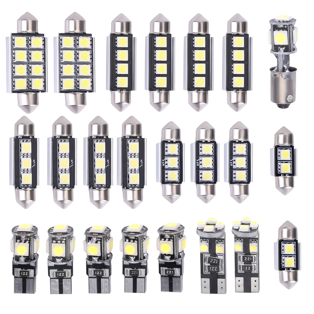 23X CANBUS LED CAR INTERIOR INSIDE LIGHT DOME TRUNK MAP LICENSE PLATE LAMP BULB