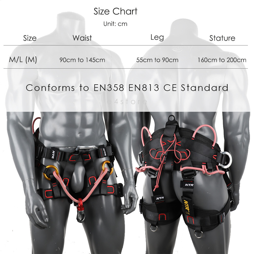 Tree Climbing Saddle M Arborist SRT Sit Harness